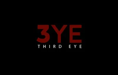 Red logo on black background, stylized "third eye" as "3YE"